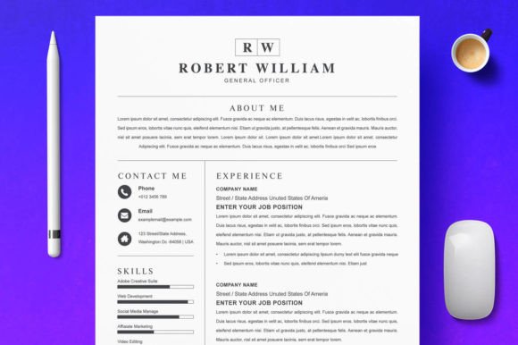 Download Clean &amp; Simple Resume Template Word - Resume template word Collection