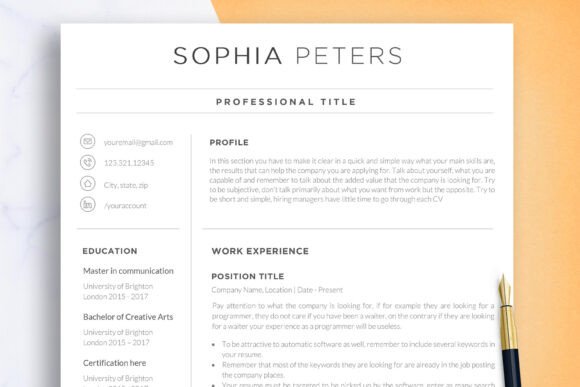 Download Modern Minimalist Resume Template - Minimalist resume template Collection